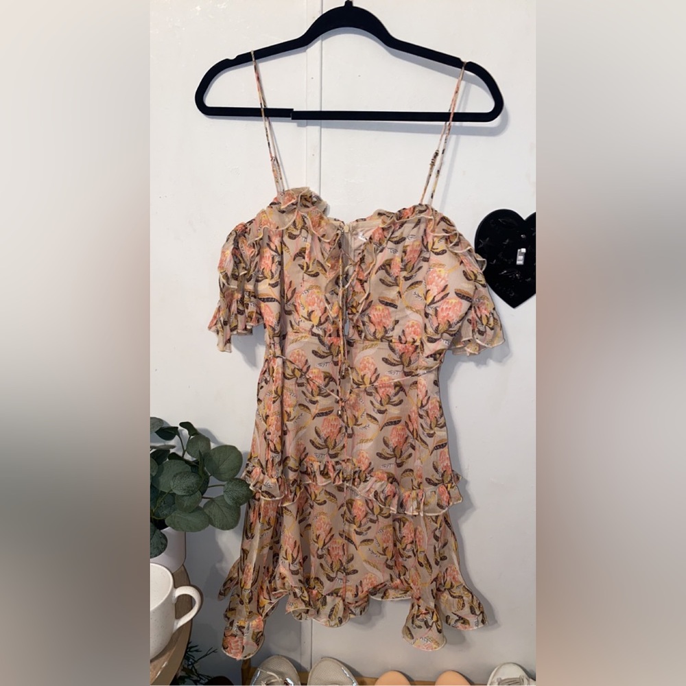 Saints & Secrets off shoulder floral print summer dress NWT